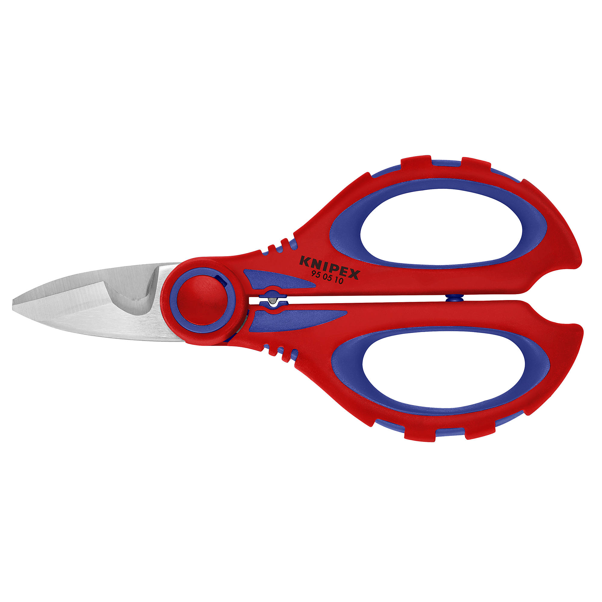 KNIPEX Electricians Shears with Crimper - 6.25in., Comfort Grip, Stainless Steel, 1in. Blade Size, Model# 95 05 10 SBA